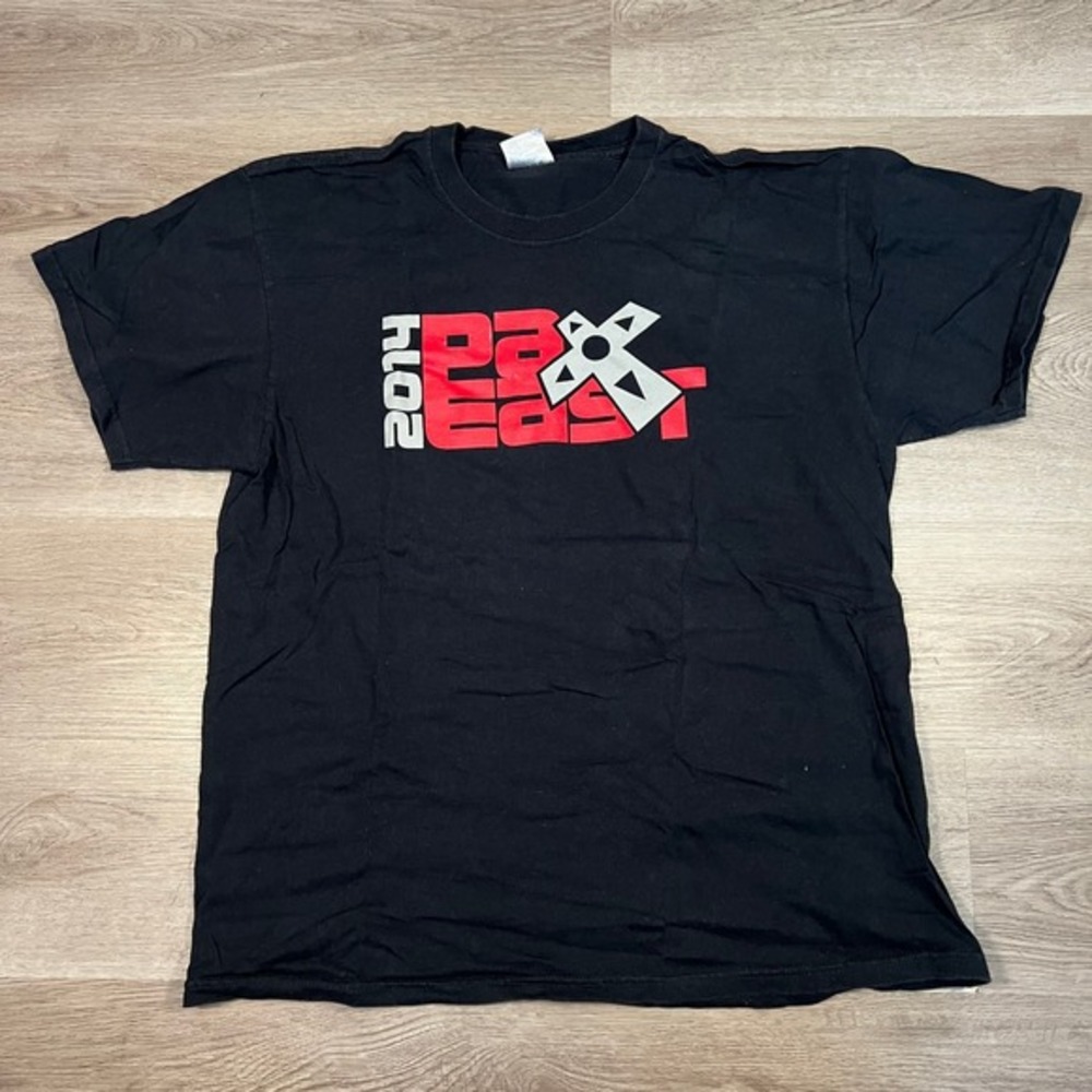 PAX East 2014 Black T Shirt Men's Graphic Tee Size‎ XL Gaming Convention